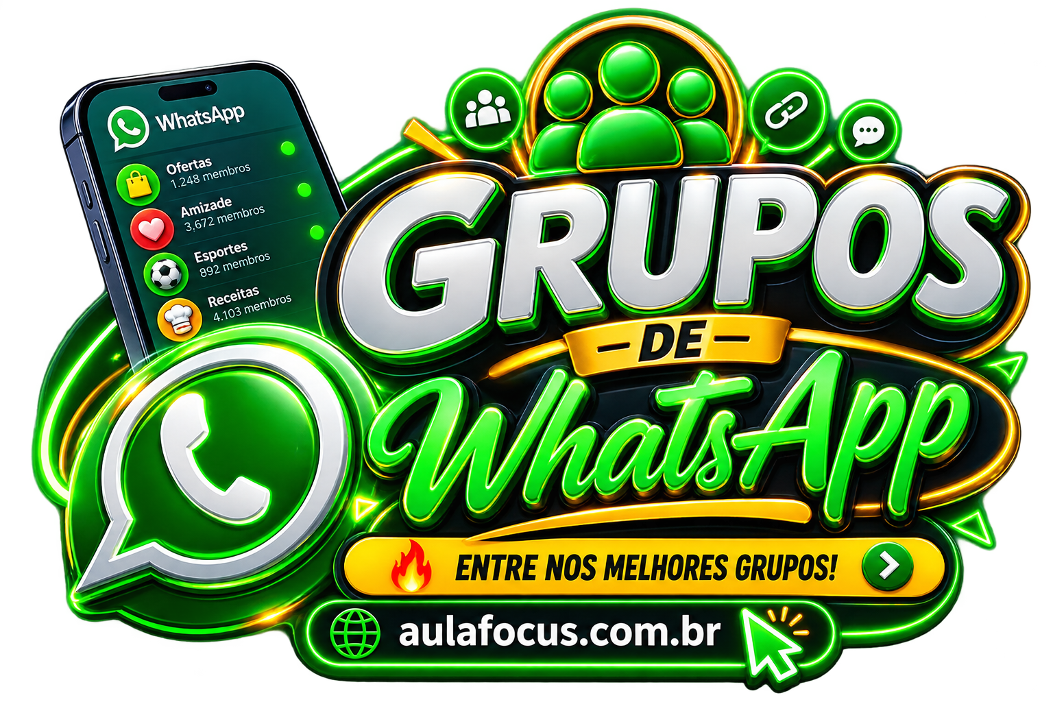 Grupos de WhatsApp - AulaFocus