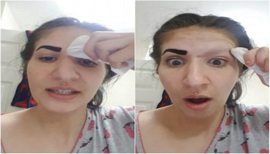Garota perde a sobrancelha após usar produto comprado na internet Mundo bizarro