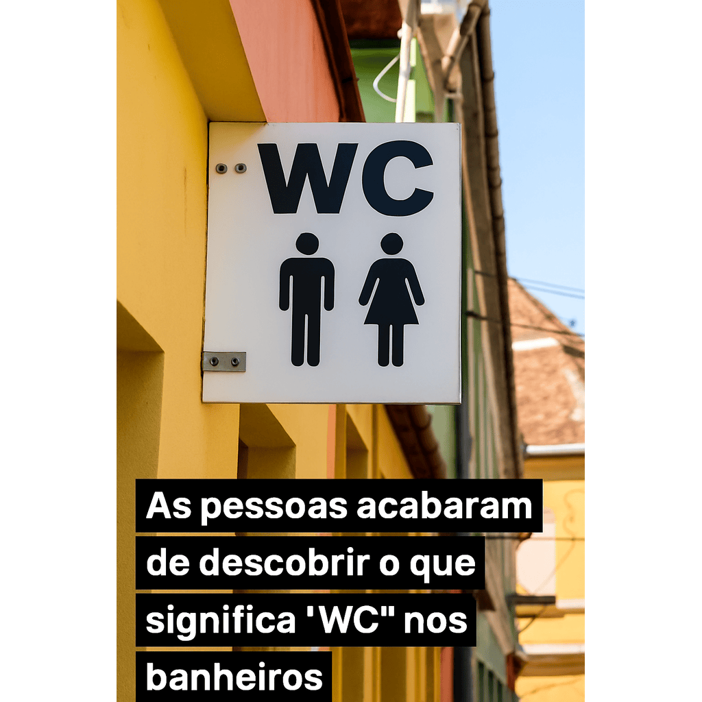 Por que usamos a sigla “WC” para banheiro? A resposta vai te surpreender!