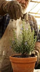 Pensei que minha planta de alecrim estava morta… uma semana depois, ela explodiu em folhas e flores