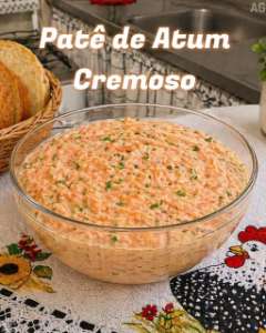 Patê de atum cremoso para sanduíches naturais e aperitivos