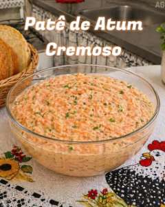 Patê de atum cremoso para sanduíches naturais e aperitivos