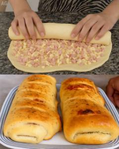 PÃO SEGURA MARIDO ESSE PÃO RECHEADO É TÃO FÁCIL DE FAZER QUE VOCÊ NEM ACREDITA