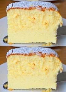 Leve como algodão! Bolo de amido de milho em 5 minutos com 1 iogurte e 4 ovos! Sem trigo