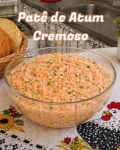 Patê de atum cremoso para sanduíches naturais e aperitivos