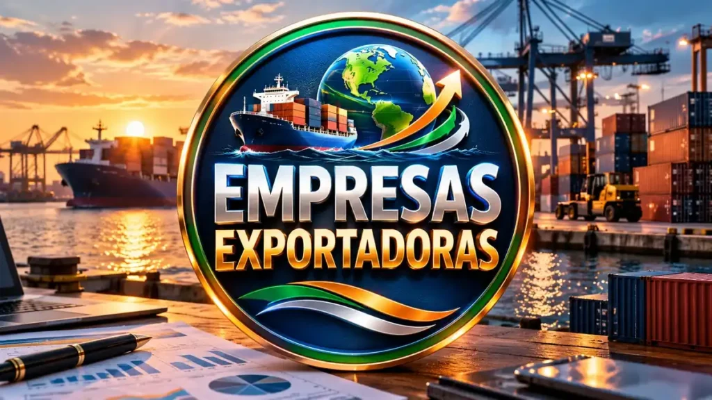 Arte ilustrativa 16:9 sobre ações de empresas exportadoras, categoria ações, no AulaFocus