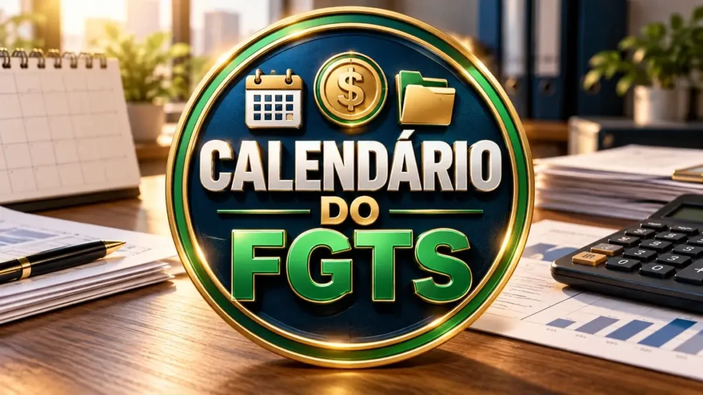 Arte ilustrativa 16:9 sobre calendário de informações do fgts, categoria fgts, no AulaFocus