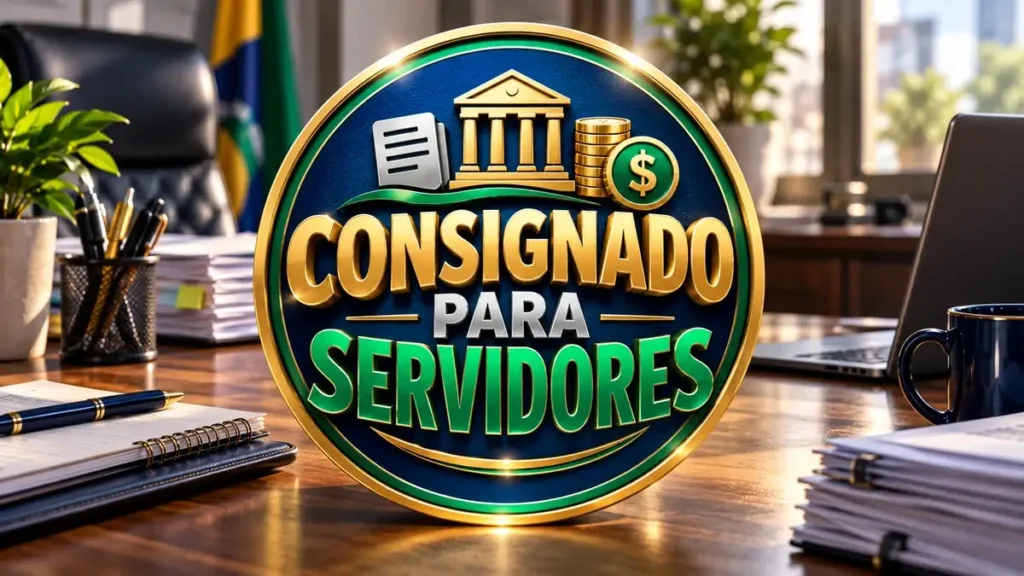 Arte ilustrativa 16:9 sobre consignado para trabalhadores clt, categoria consignado, no AulaFocus