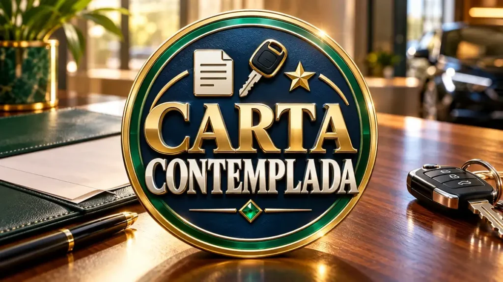 Arte ilustrativa 16:9 sobre cuidados com oferta de carta contemplada, categoria consórcios, no AulaFocus
