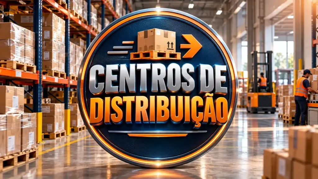 Arte ilustrativa 16:9 sobre empregos em centros de distribuição, categoria empregos, no AulaFocus