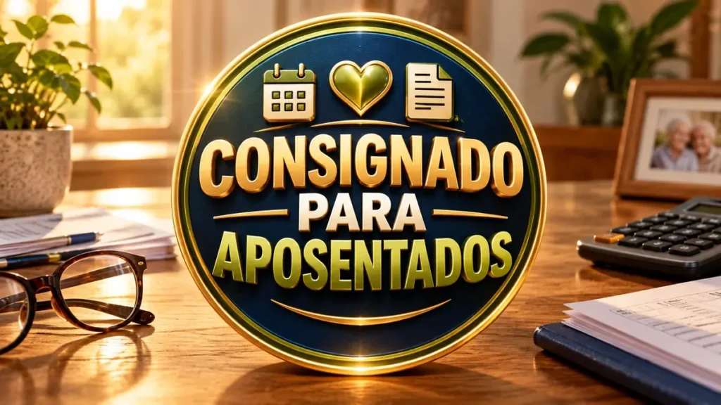 Arte ilustrativa 16:9 sobre prazos de pagamento do consignado, categoria consignado, no AulaFocus