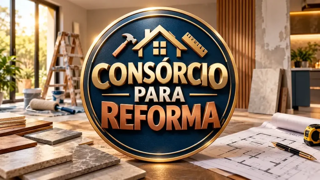 Arte ilustrativa 16:9 sobre taxa de administração do consórcio, categoria consórcios, no AulaFocus